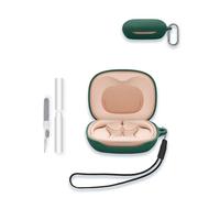 Case for JBL Soundgear Sense Lite, WUNIAK Soft Silicone Protective Portable Scratch Shock Resistant Shell with Cleaner Kit & Carabiner & Lanyard,Green
