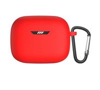 Case for JBL Tune Buds, Headphone Silicone Carrying Case, Dustproof & Shockproof Charging Box Cover (Red)