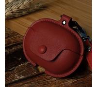 Case for JBL Vibe Beam,Premium PU Leather Cover Anti-Scratch Dustproof Protective Headphones Case Earphone Cover with Lanyard Compatible with JBL Vibe Beam