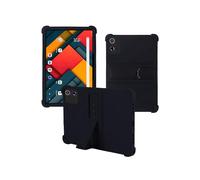 Case for Jeazans Jzpad-A10Pro Android 14 Tablet 10 inch,WUNIAK Shock Proof Lightweight Stand Rubber Shell Protective Cover,Kids Friendly Soft Silicone Adjustable Stand Cover,Black