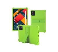 Case for Jeazans Jzpad-A10Pro Android 14 Tablet 10 inch,WUNIAK Shock Proof Lightweight Stand Rubber Shell Protective Cover,Kids Friendly Soft Silicone Adjustable Stand Cover,Green