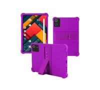 Case for Jeazans Jzpad-A10Pro Android 14 Tablet 10 inch，WUNIAK Shock Proof Lightweight Stand Rubber Shell Protective Cover,Kids Friendly Soft Silicone Adjustable Stand Cover,Purple