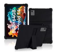 Case for Jeazans Jzpad-X11 Tablet,NOUKAJU Tablet Protection Case,Adjustable Bracket,Soft Silicone,Silicone Protection Cover for Jzpad-X11 10.1inch Tablet(Black)