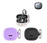 Case For JOYROOM OE3 Wireless Earbuds, Protective Silicone Case For JOYROOM OE3 Full Pro, Full Body Shock-Resistant, Non-Slip Grip(Black)