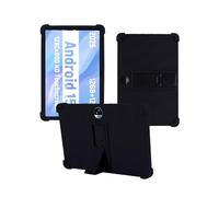 Case for JUNINKE C5 Android 15 Tablet 11-inch，WUNIAK Shock Proof Lightweight Stand Rubber Shell Protective Cover,Kids Friendly Soft Silicone Adjustable Stand Cover,Black