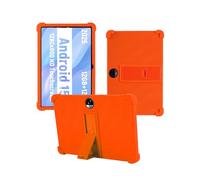 Case for JUNINKE C5/JIKOCXN C5/WXUNJA PTB 2025，WUNIAK Shock Proof Lightweight Stand Rubber Shell Protective Cover,Kids Friendly Soft Silicone Adjustable Stand Cover,Orange