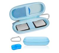 Case for Kardiamobile EKG Heart Monitor with Pill Box, Hard Travel Case for KardiaMobile 6L, Pill Box and Carabiner Clip Included