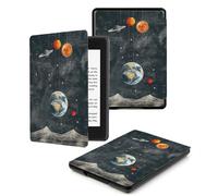 Case for Kindle 10th Generation 2019 Release - Slim Protective Smart Leather Cover with Auto Wake/Sleep, Only Suitable for Model J9G29R,Watercolor Planet