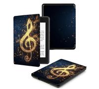 Case for Kindle 10th Generation 2019 Release - Slim Protective Smart Leather Cover with Auto Wake/Sleep, Only Suitable for Model J9G29R,Retro Musical Notes
