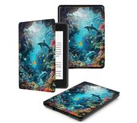 Case for Kindle 10th Generation 2019 Release - Slim Protective Smart Leather Cover with Auto Wake/Sleep, Only Suitable for Model J9G29R,Marine Life