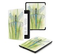 Case for Kindle 10th Generation 2019 Release - Slim Protective Smart Leather Cover with Auto Wake/Sleep, Only Suitable for Model J9G29R,Dragonfly Grass