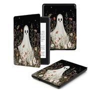 Case for Kindle 10th Generation 2019 Release - Slim Protective Smart Leather Cover with Auto Wake/Sleep, Only Suitable for Model J9G29R,Ghost Plant