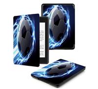 Case for Kindle 2019 | Magnetic Smart Protective Case Cover for Kindle (10th Generation - 2019 Release) | Auto Sleep Wake Function | Slim Lightweight,Blue Lightning Football