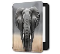 Case for Kindle 7th Generation 6-inch（Model：WP63GW）2014 Release Smart Magnet Ultra-thin Leather Cover with Auto Wake/Sleep Walking Elephant