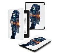 Case for Kindle 7th Generation 6-inch(Model:WP63GW)2014 Release Smart Magnet Ultra-thin Leather Cover with Auto Wake/Sleep,Blue City People