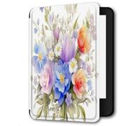 Case for Kindle 7th Generation 6-inch(Model:WP63GW)2014 Release Smart Magnet Ultra-thin Leather Cover with Auto Wake/Sleep,Spring Flowers