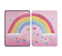 Case for Kindle 7th Generation 6 inch（Model：WP63GW）2014 Release Smart Ultra-thin Classic Leather Cover with Auto Wake/Sleep,Cartoon Rainbow