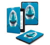 Case for Kindle 8th Generation - Slim & Light Smart Cover Case with Auto Sleep & Wake for Kindle E-reader 6" Display,8th Generation 2016 Release Blue Swimming Shark