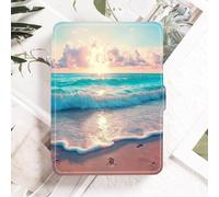 Case for Kindle 8th Generation - Slim & Light Smart Cover Case with Auto Sleep & Wake for Kindle E-reader 6" Display,8th Generation 2016 Release,Waves Ocean