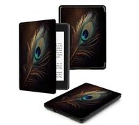 Case for Kindle 8th Generation - Slim & Light Smart Cover Case with Auto Sleep & Wake for Kindle E-reader 6" Display,8th Generation 2016 Release,Red Peacock Feather