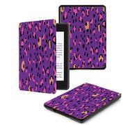 Case for Kindle 8th Generation - Slim & Light Smart Cover Case with Auto Sleep & Wake for Kindle E-reader 6" Display,8th Generation 2016 Release Purple Gorgeous Leopard Print
