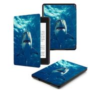 Case for Kindle 8th Generation - Slim & Light Smart Cover Case with Auto Sleep & Wake for Kindle E-reader 6" Display,8th Generation 2016 Release,Fierce Shark
