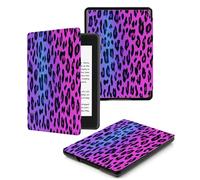 Case for Kindle 8th Generation - Slim & Light Smart Cover Case with Auto Sleep & Wake for Kindle E-reader 6" Display,8th Generation 2016 Release Purple Gradient Leopard Print