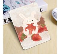 Case For Kindle Caeitlrso Case For Kindle Rabbit Eating Strawberry Pattern Printing 10.2-Inch Case For Kindle Scribe (2022 Released), Slim Lightweight Pu Leather Cover With Auto Wake/Sleep For 10.2I