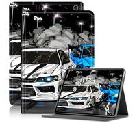 Case for Kindle Fire HD 10/10 Plus (13th/11th 2023/2021 Release), Adjustable Stand Kindle Fire HD 10 Tablet Case 11th Generation, with Auto Sleep/Wake Kindle Fire Case 10.1", Cartoon Drift Cars