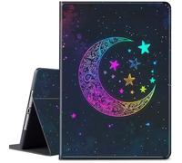 Case for Kindle Fire HD 10 & 10 Plus Tablet 11th Generation 2021 Release 10.1 inch Lightweight Protective PU Leather Smart Stand Cover with Auto Wake Sleep Tablet Case - Stars and Moon