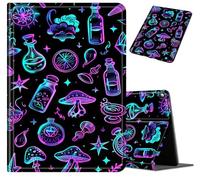 Case for Kindle Fire HD 8 Tablet 2016/2017/2018, Slim PU Leather Folio Cover with Auto Wake/Sleep, Lightweight Durable Shockproof Protective Case for Fire HD 8 6th/7th/8th Gen, Gothic Witch