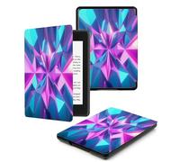Case For Kindle Oasis 9,10Th Generation,Cover Protection Case For Kindle E-Readers,With Auto Sleep/Wake Up Slim Light Smart Cover Compatible Withkindle Oasis 2/3,Pink Stitching Geometry