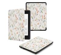 Case For Kindle Oasis 9, 10Th Generation, Cover Protection Case For Kindle E-Readers, With Auto Sleep/Wake Up Slim Light Smart Cover Compatible Withkindle Oasis 2/3,Powder Blue Fresh Leaves