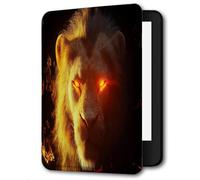 Case For Kindle Oasis 9,10Th Generation,Cover Protection Case For Kindle E-Readers,With Auto Sleep/Wake Up Slim Light Smart Cover Compatible Withkindle Oasis 2/3,Flame Lion