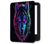 Case For Kindle Oasis 9,10Th Generation,Cover Protection Case For Kindle E-Readers,With Auto Sleep/Wake Up Slim Light Smart Cover Compatible Withkindle Oasis 2/3,Fierce Wolf Head