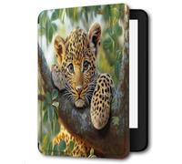 Case For Kindle Oasis 9,10Th Generation,Cover Protection Case For Kindle E-Readers,With Auto Sleep/Wake Up Slim Light Smart Cover Compatible Withkindle Oasis 2/3,Cheetah On A Branch