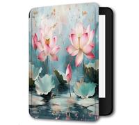 Case For Kindle Oasis 9,10Th Generation,Cover Protection Case For Kindle E-Readers,With Auto Sleep/Wake Up Slim Light Smart Cover Compatible Withkindle Oasis 2/3,Lake Lotus