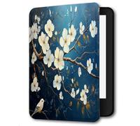 Case For Kindle Oasis 9,10Th Generation,Cover Protection Case For Kindle E-Readers,With Auto Sleep/Wake Up Slim Light Smart Cover Compatible Withkindle Oasis 2/3,Branches With White Flowers