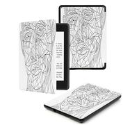 Case For Kindle Oasis 9,10Th Generation,Cover Protection Case For Kindle E-Readers,With Auto Sleep/Wake Up Slim Light Smart Cover Compatible Withkindle Oasis 2/3,White Line Characters