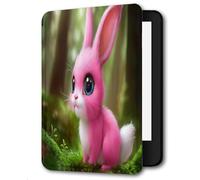 Case For Kindle Oasis 9,10Th Generation,Cover Protection Case For Kindle E-Readers,With Auto Sleep/Wake Up Slim Light Smart Cover Compatible Withkindle Oasis 2/3,Pink Rabbit In The Forest