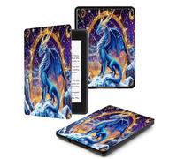 Case For Kindle Oasis 9/10Th Generations With Auto Sleep/Wake Up Compatible With For Kindle Oasis 2017,2019 Models Oasis 9/10Th (2017/2019)-Fantasy Anime Dragon