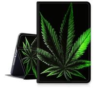 Case for Kindle Paperwhite 11th Generation 6.8 Inch (2021) & Kindle Signature Edition 6.8", Hybrid Slim Multi-Angles Viewing Stand Cover w/Auto Wake/Sleep-Marijuana Leaf