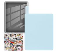 Case for Kindle Paperwhite 12th Gen 2024 Released (7") & Kindle Colorsoft Signature Edition, Clear Back Shell Durable PU Leather Cover with Auto Sleep Wake Hand Strap 50 PCS Book Stickers