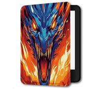 Case For Kindle Paperwhite 5/6/7 Gen Lightweight PU Leather Cover Slim Shell With Auto Wake/Sleep Case For Kindle Paperwhite 2012-2017,Fire Dragon