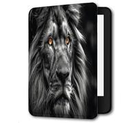 Case For Kindle Paperwhite 5/6/7 Gen Lightweight PU Leather Cover Slim Shell With Auto Wake/Sleep Case For Kindle Paperwhite 2012-2017,Mane Lion