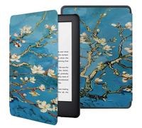 Case For Kindle Paperwhite 5/6/7Th Generation - Protective Cover With Auto Sleep/Wake Slim Durable Case Kindle Paperwhite 2012-2017-Vintage Apricot Blossom Oil Painting
