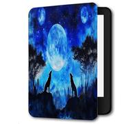 Case For Kindle Paperwhite11Th 2021 Lightweight eReaders Case For Kindle Paperwhite11Th 2021 Print E-Book Cover,Sky Moon Wolf