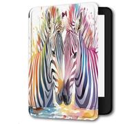 Case For Kindle Paperwhite11Th 2021 Lightweight eReaders Case For Kindle Paperwhite11Th 2021 Print E-Book Cover,Watercolor Zebra