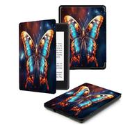 Case For Kindle Paperwhite11Th 2021 Lightweight eReaders Cover For Protective Case Paperwhite11Th 2021 Print E-book,Blue Starry Sky Butterfly
