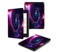 Case For Kindle Paperwhite11Th 2021 Lightweight eReaders Cover For Protective Case Paperwhite11Th 2021 Print E-book,Purple Spiral Starry Sky